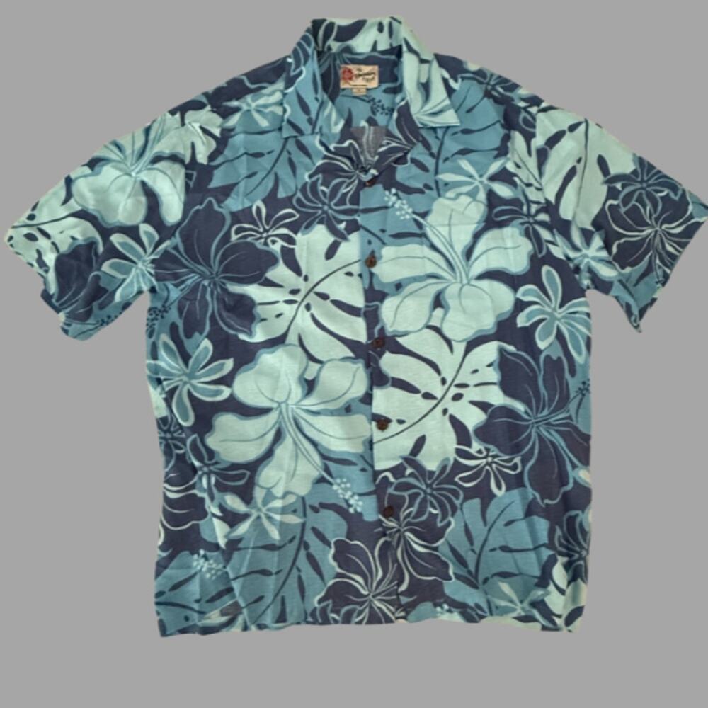 Hilo Hattie Hawaiian Original Aloha Shirt Made in Hawaii Hibiscus Men XL
